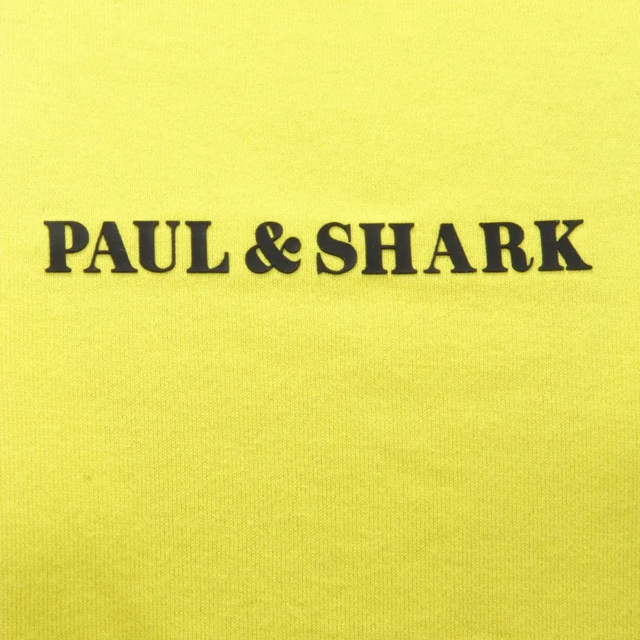 1438AH maglia uomo PAUL&SHARK lime green cotton t-shirt man
