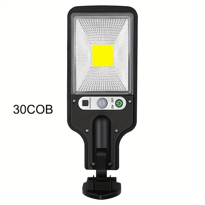 1pc Luce Solare Esterna LED COB SMD, 1200 Lumen, 3 Modalità Di Luce, Impermeabile IP67, Luce Solare Di Sicurezza Con Sensore Di 