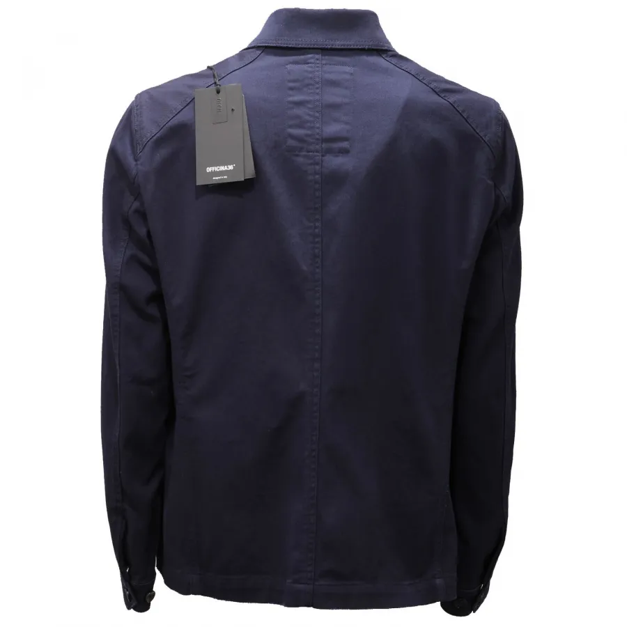 2042AD giubbotto uomo OFFICINA36 blue cotton jacket man