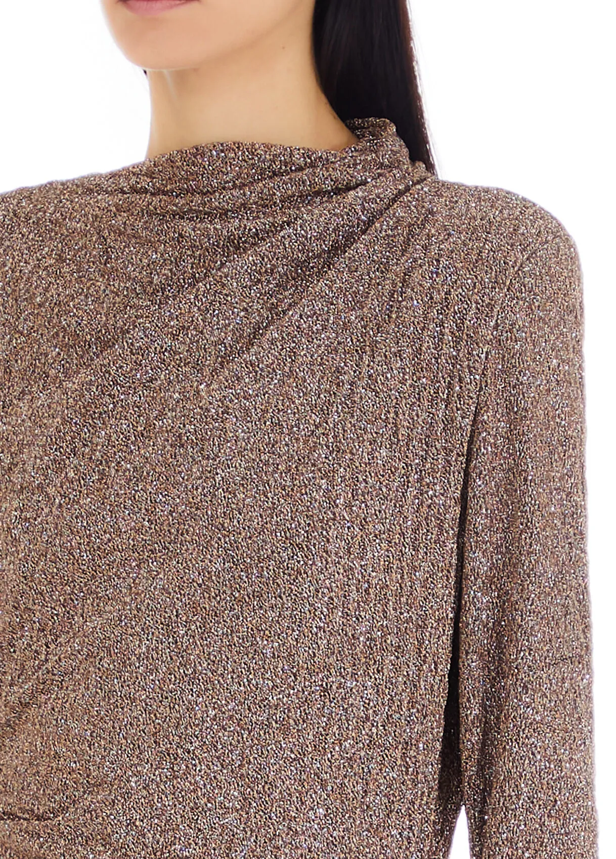 Abito corto in lurex