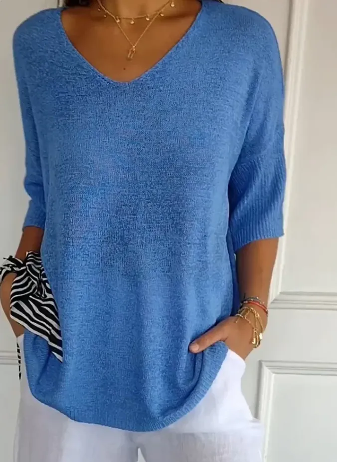 Aida | Maglione Leggero Con Scollo a V