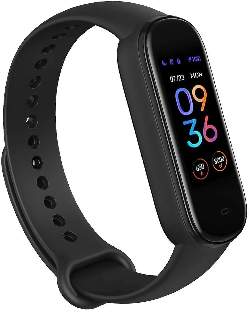 Amazfit Band 5 Smartwatch Tracker Fitness Orologio Sport Smartband con Alexa Integrato Impermeabile 5 ATM di 15 Giorni, Contapas