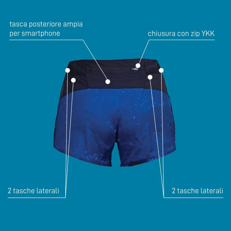 Antelope 2.0 Pantaloncini Donna Blu Cobalto