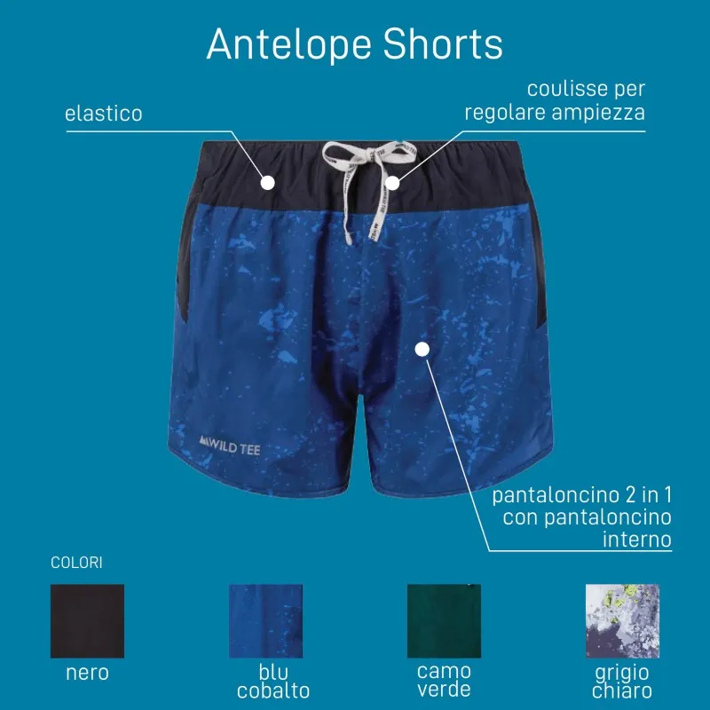 Antelope 2.0 Pantaloncini Donna Blu Cobalto
