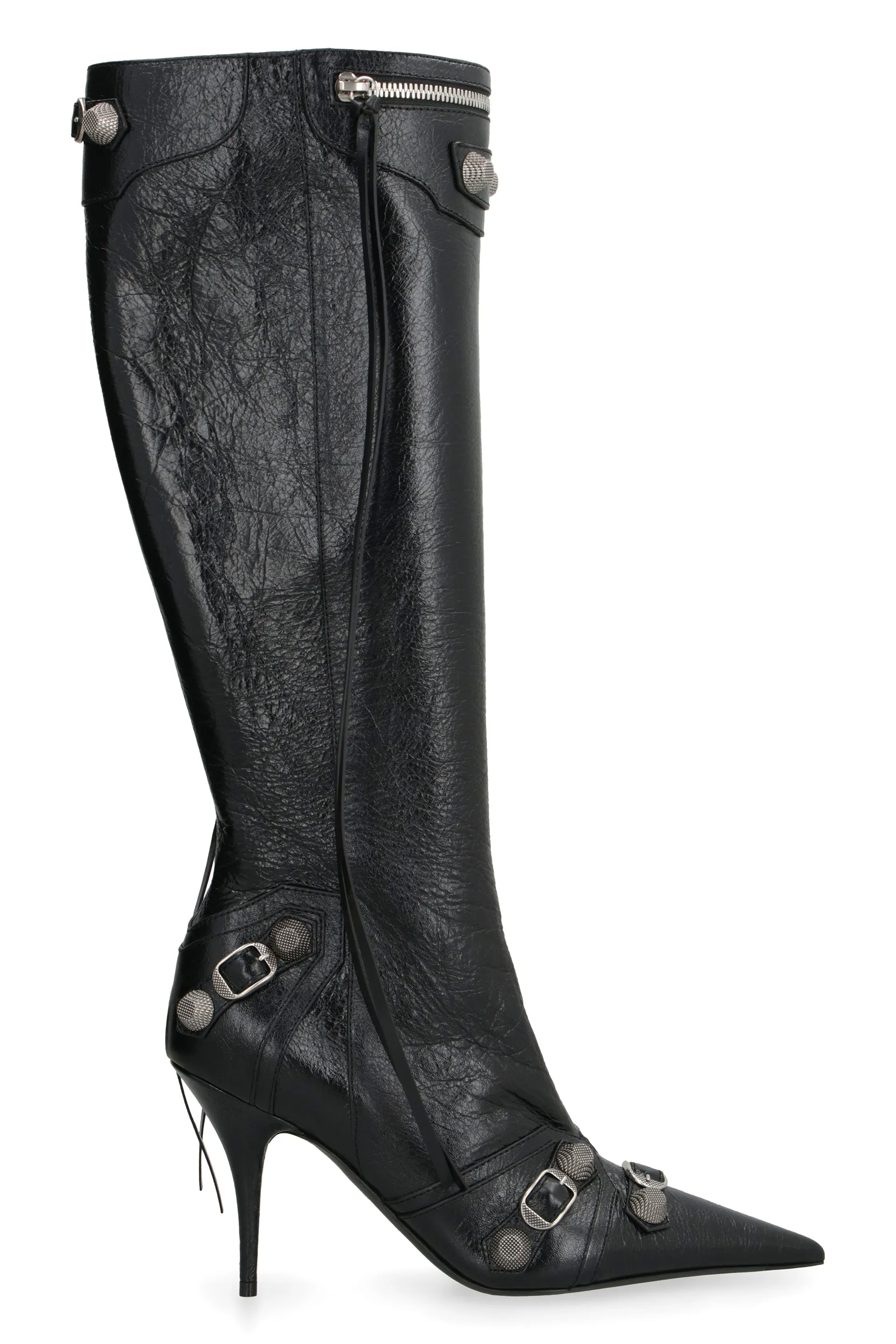 Balenciaga Stivali a punta Cagole in pelle