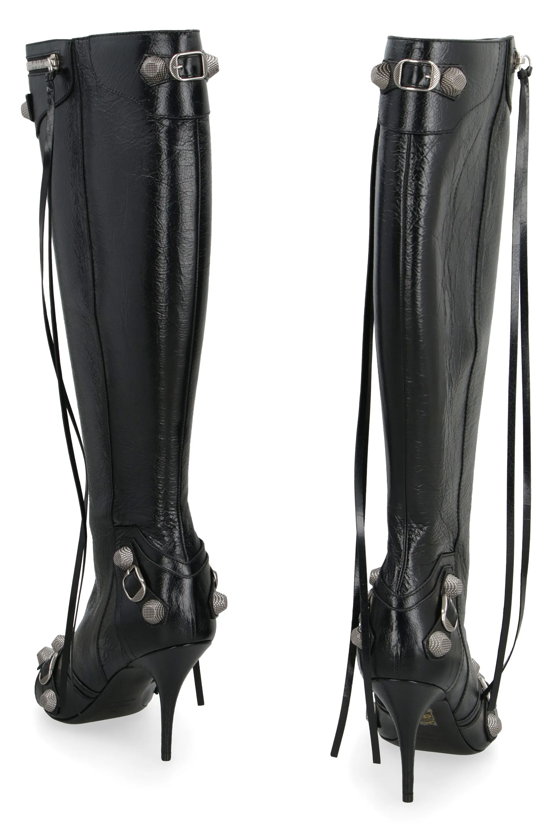 Balenciaga Stivali a punta Cagole in pelle