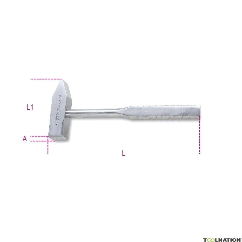 Beta 013700375 Martello da banco 1370INOX, in acciaio inox