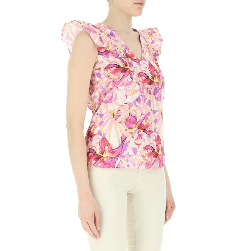 Blusa con volant