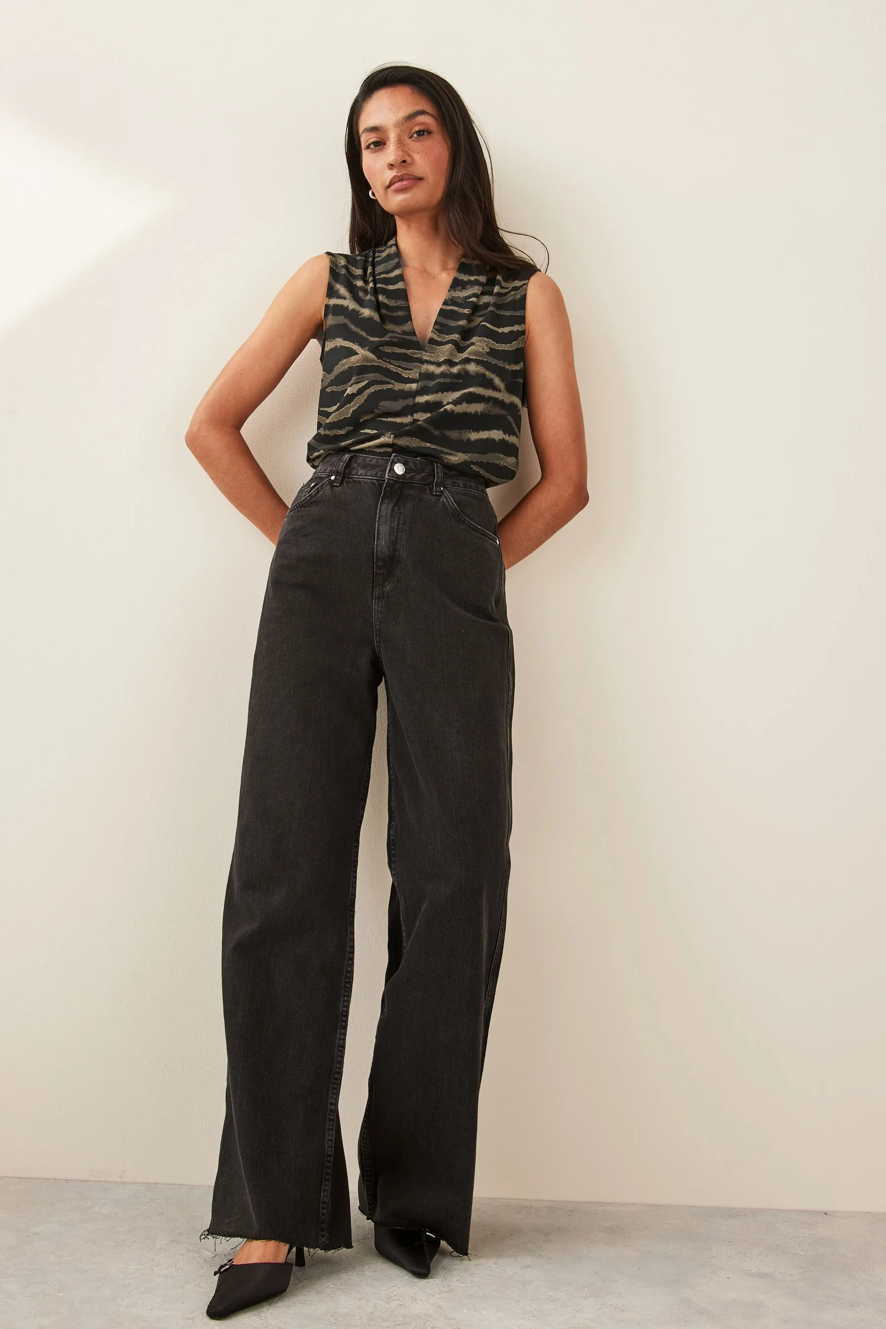 Blusa Senza maniche con scollo a V