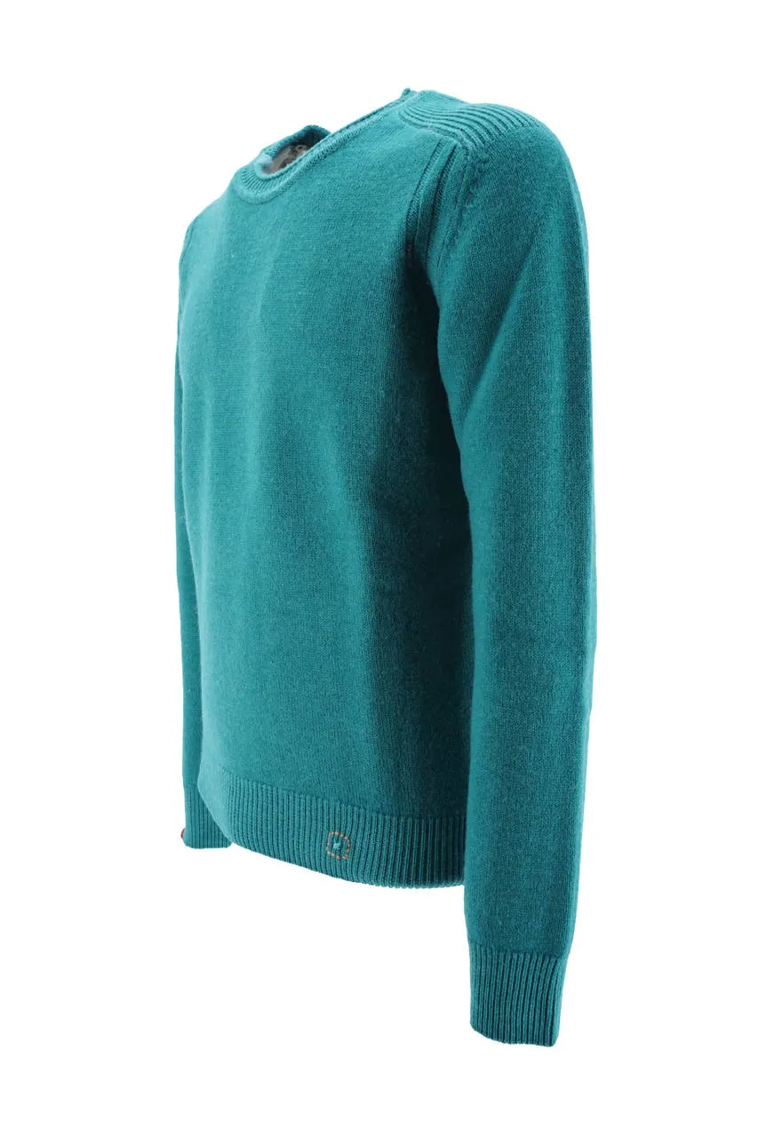 Bob Crew Neck Sweater in Wool / Green