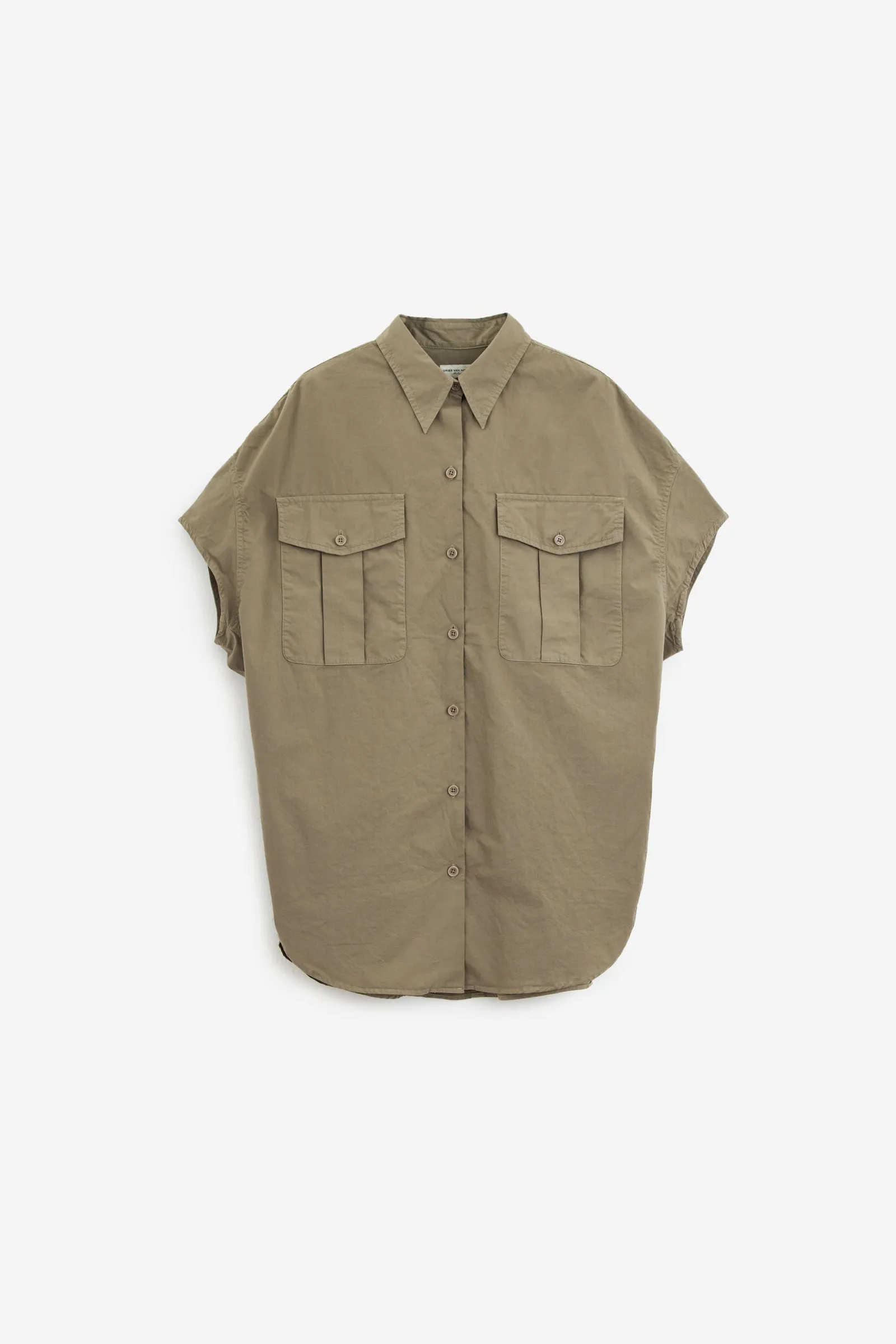 Camicia CIARAS GD in cotone khaki