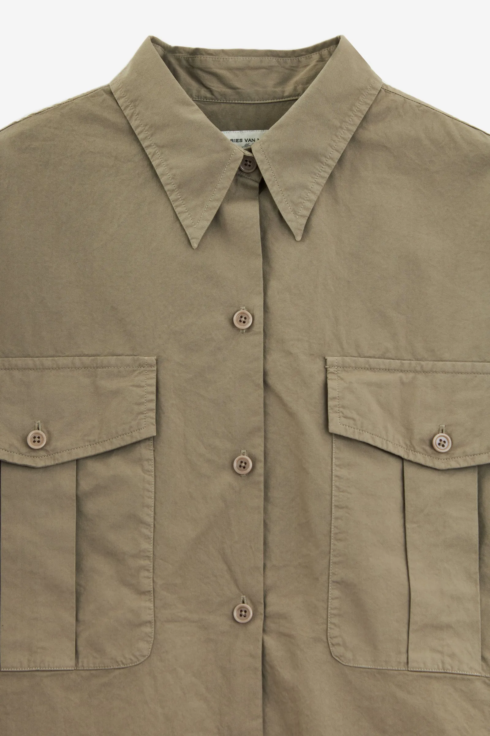 Camicia CIARAS GD in cotone khaki