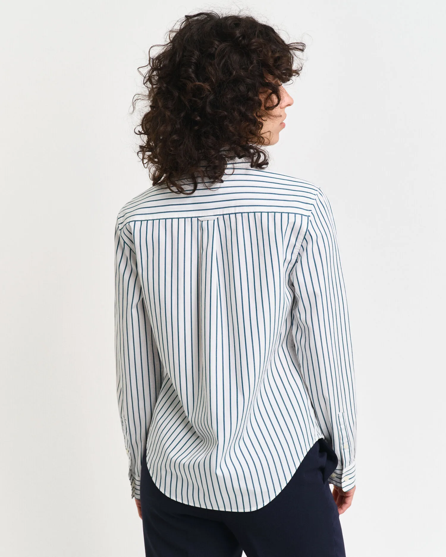 Camicia classica in popeline a righe regular fit    