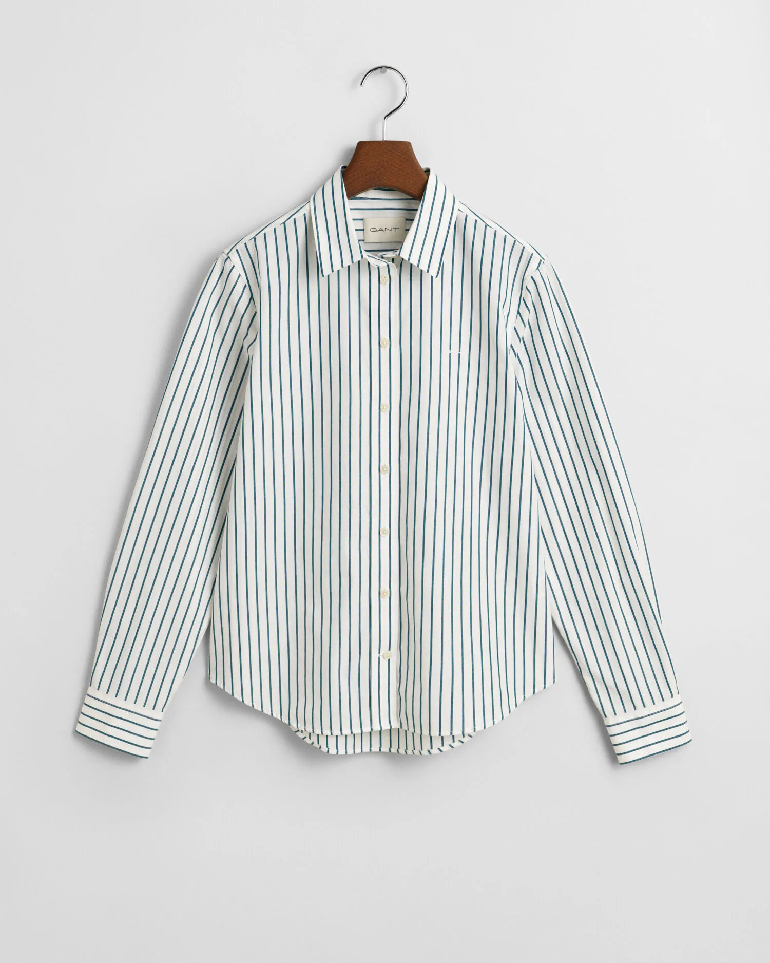 Camicia classica in popeline a righe regular fit    