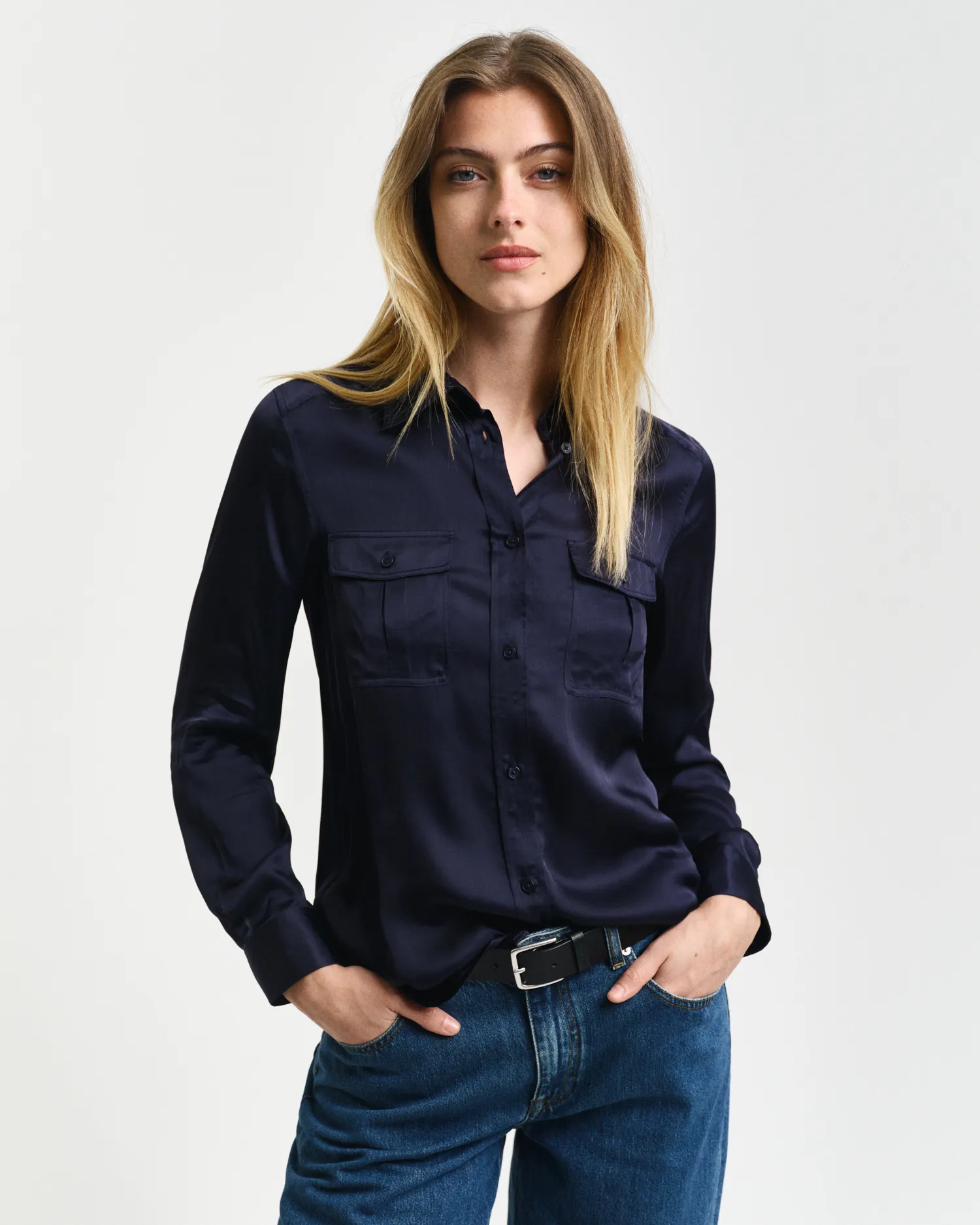 Camicia con tasche regular fit    