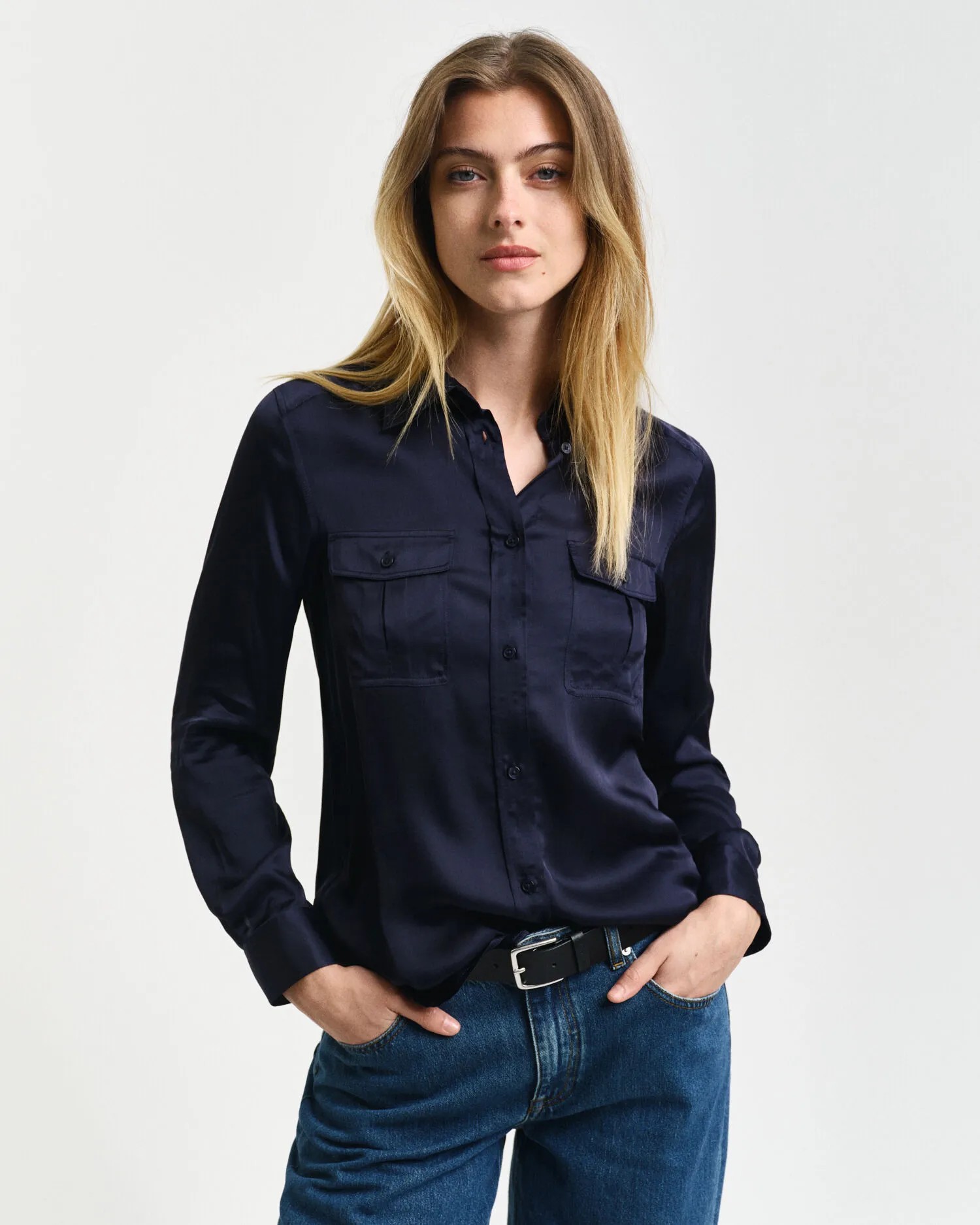 Camicia con tasche regular fit    