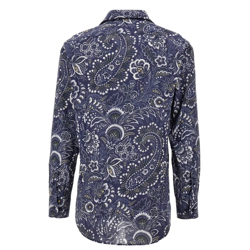 Camicia in cotone floreale
