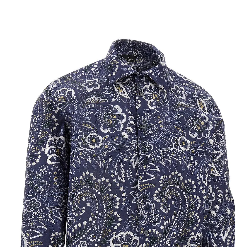 Camicia in cotone floreale