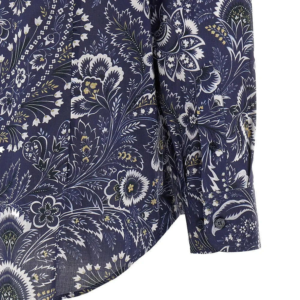 Camicia in cotone floreale