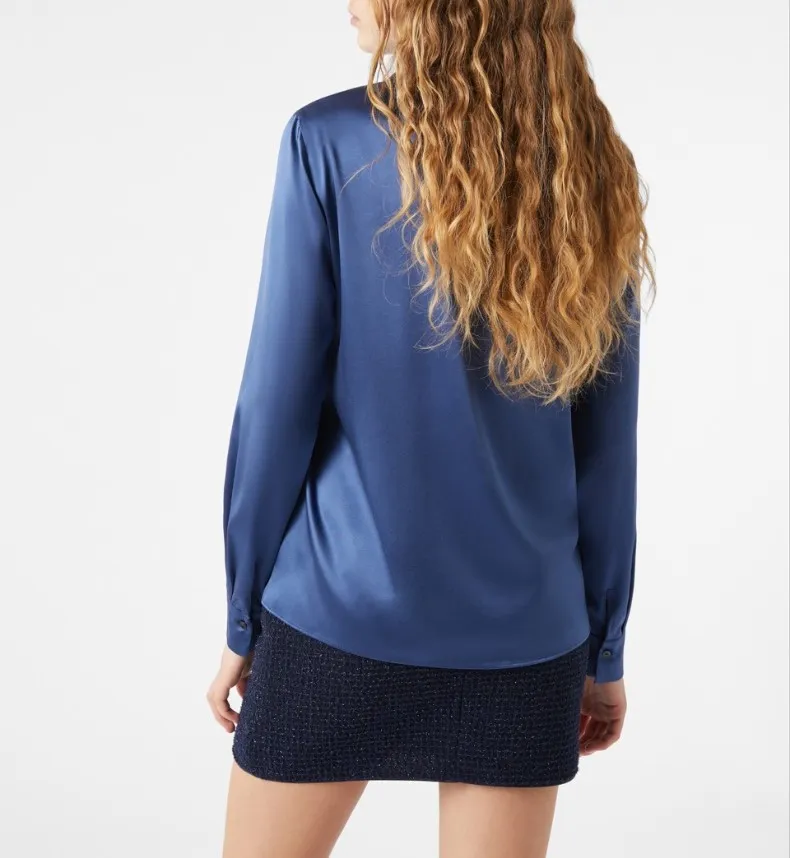 Camicia in raso di seta