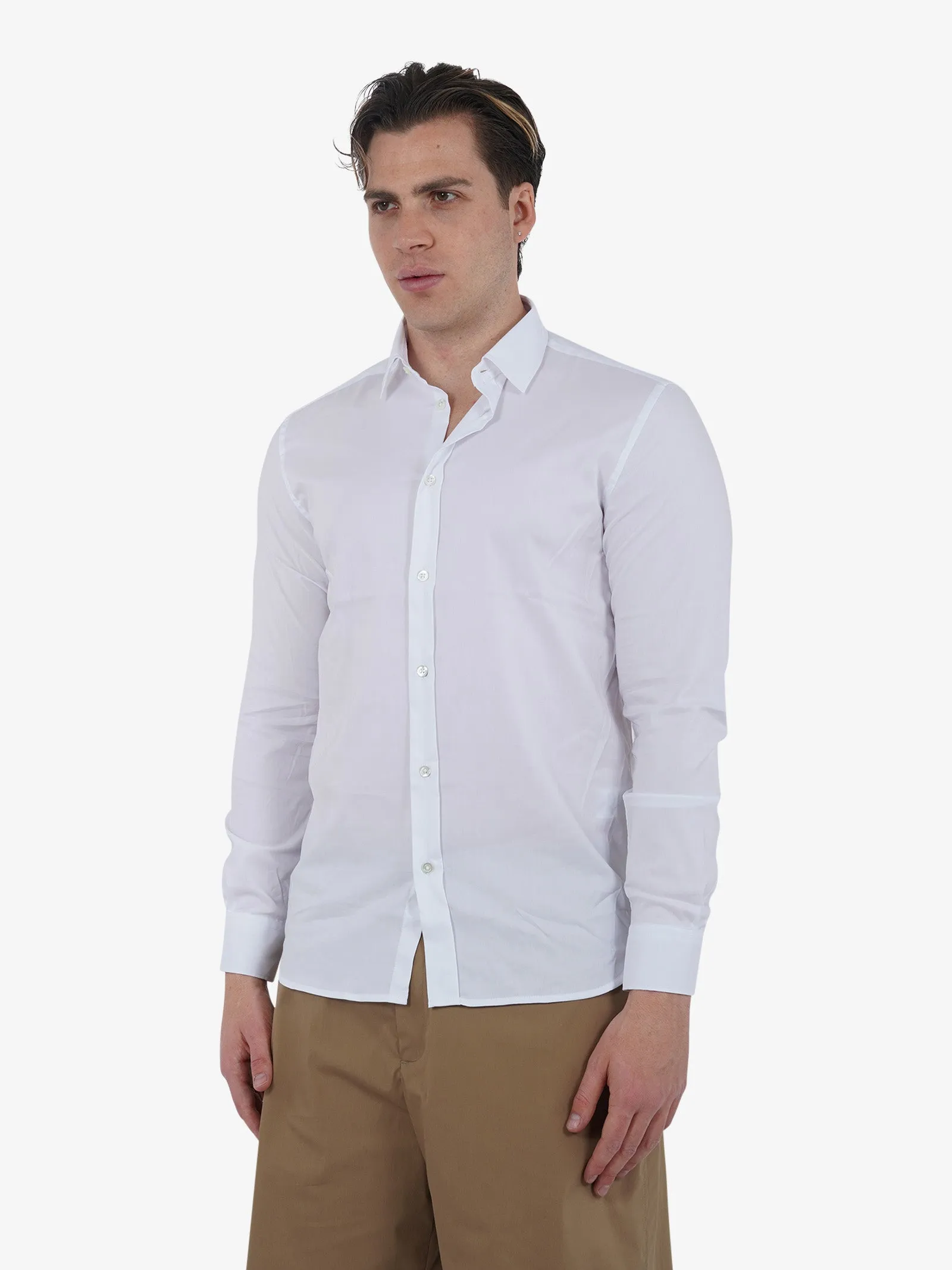 Camicia M/L CA201G uomo cotone bianco