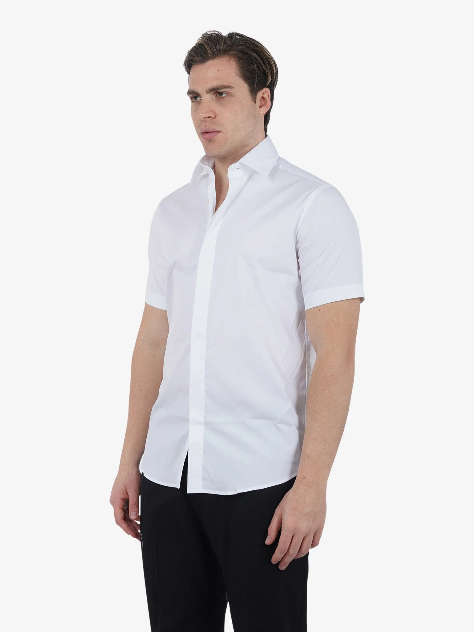Camicia S128 L1CSS246541 uomo cotone bianco