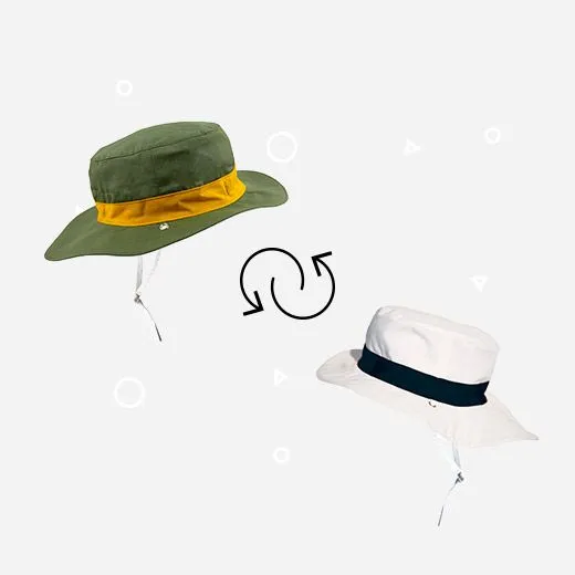 Cappello reversibile Anti-UV Ki et la- Panama Kaki