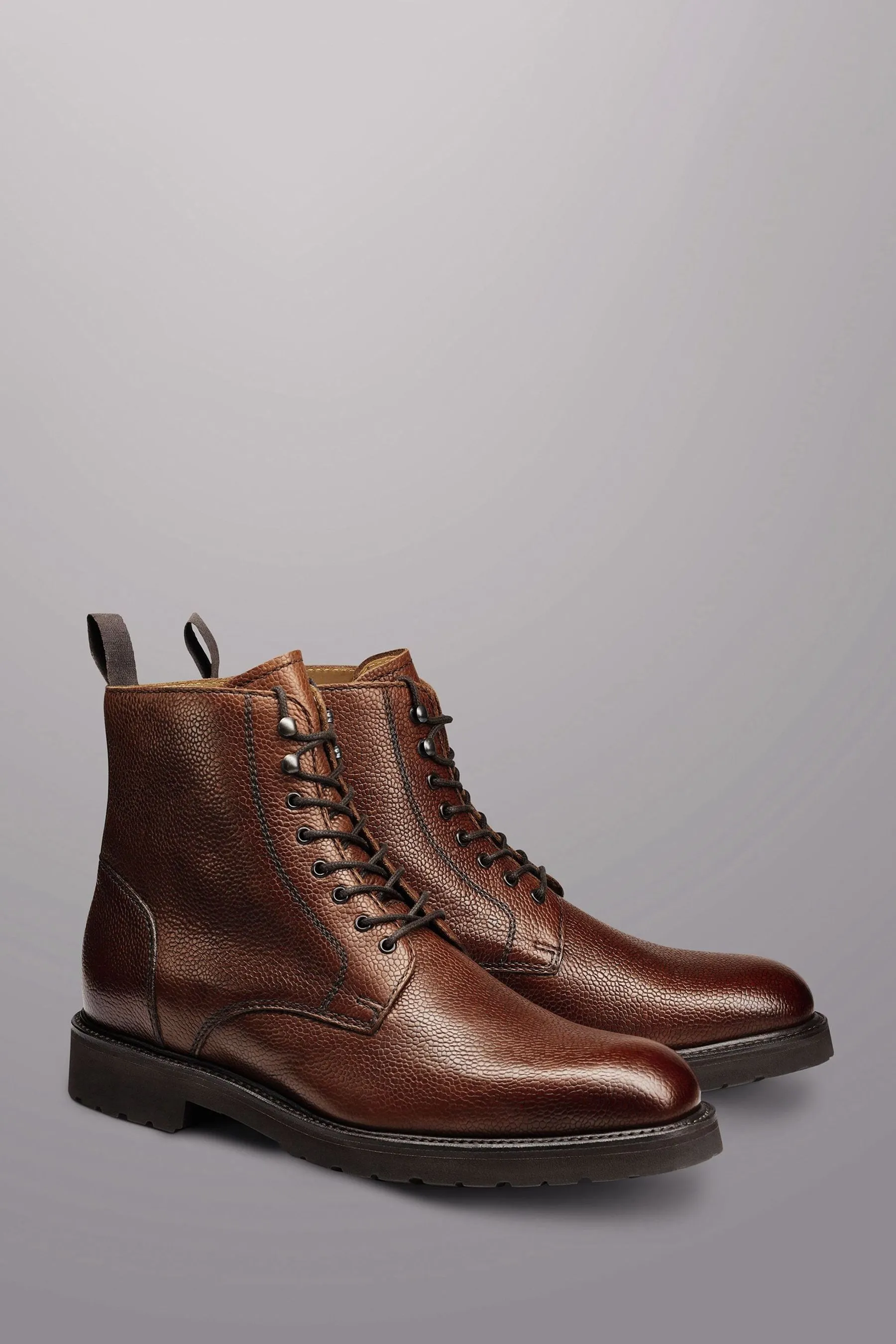 Charles Tyrwhitt - Stivali in pelle gonna Pizzo