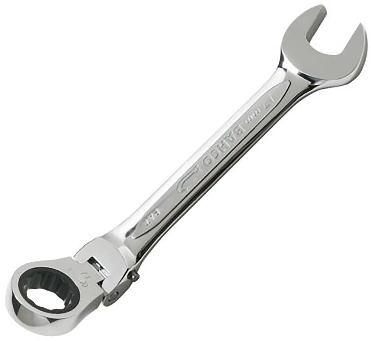 Chiave a cricchetto Bahco, lungh. 136 mm, bocca poligonale 10mm, in Lega d'acciaio
