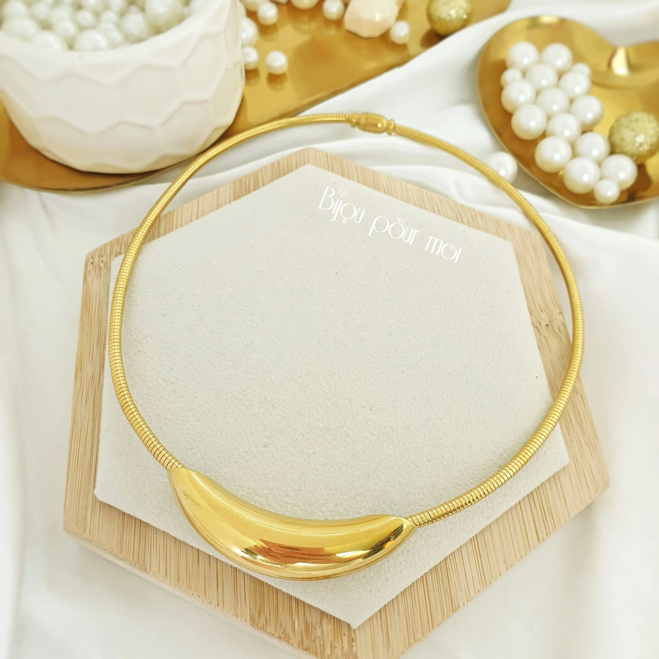 Collana semirigida virgola Luxury Edition – (acciaio)