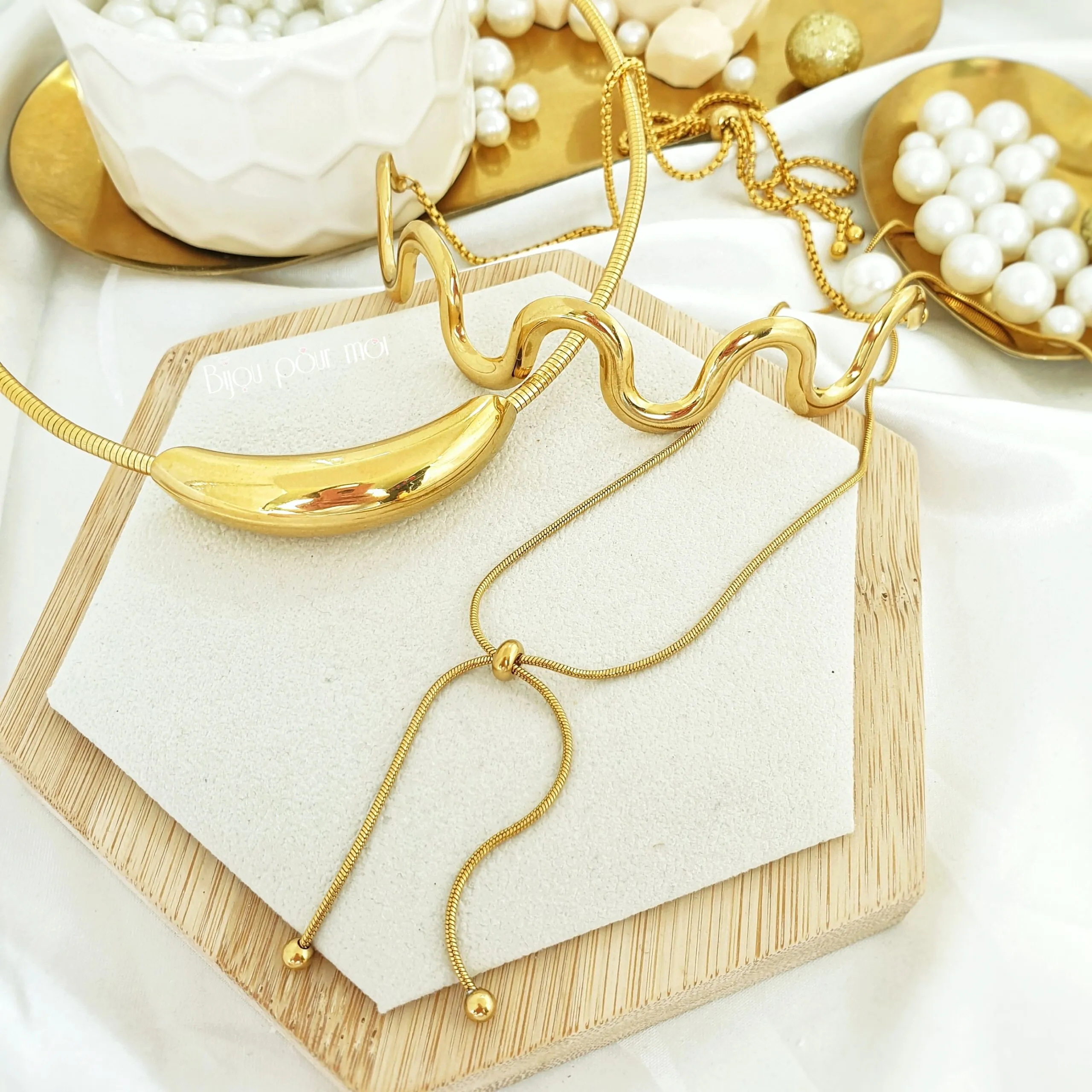 Collana semirigida virgola Luxury Edition – (acciaio)