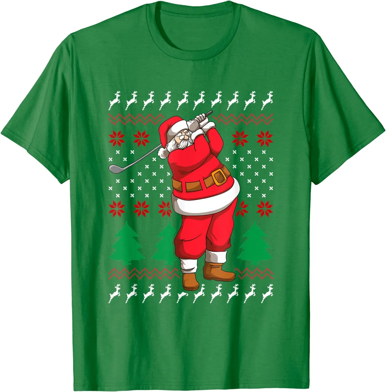 Costume da golf natalizio per Babbo Natale, da golf Maglietta