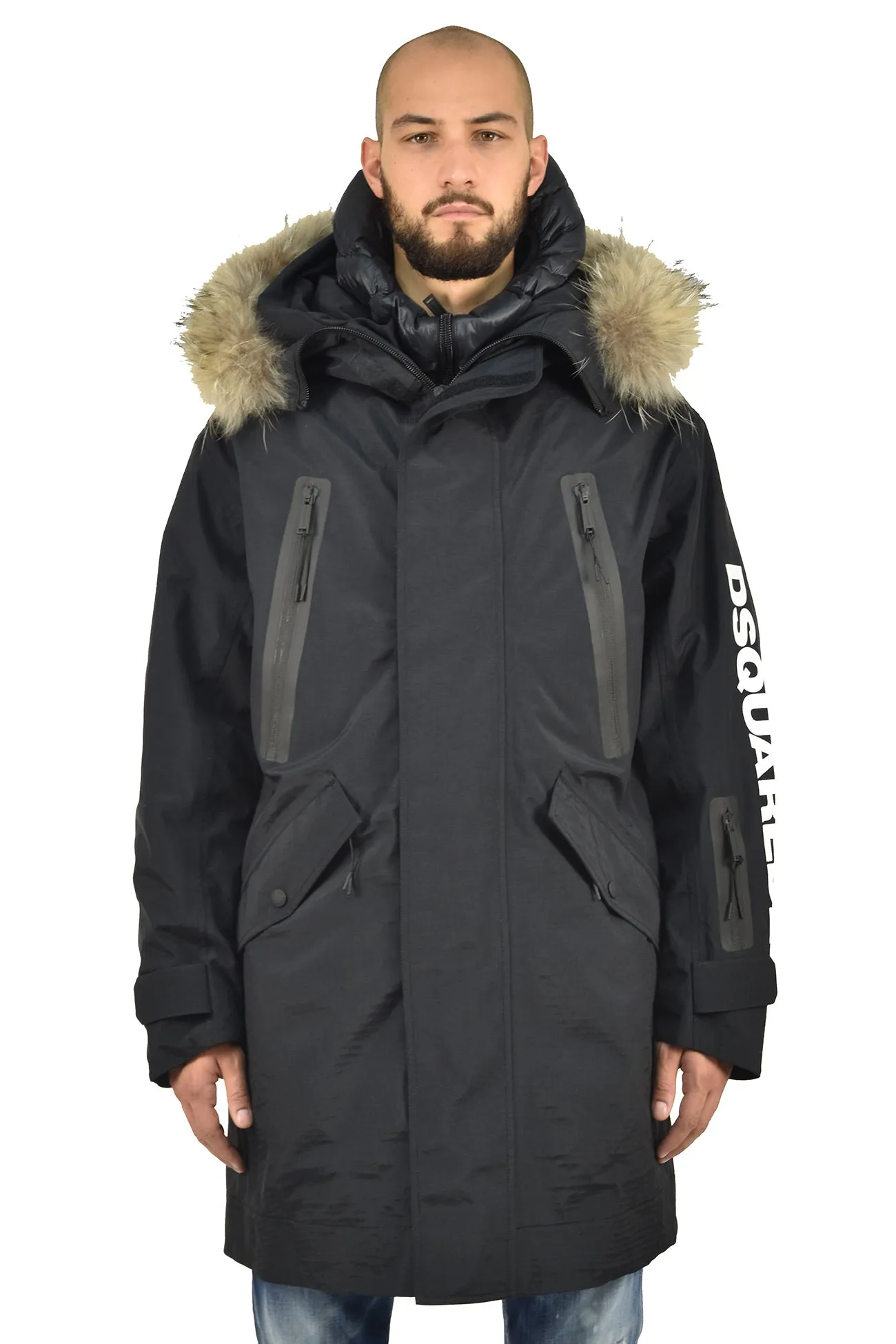 Dsquared2 Giubbotto Parka Nero Uomo Mod. S71AA0287 S48272 900
