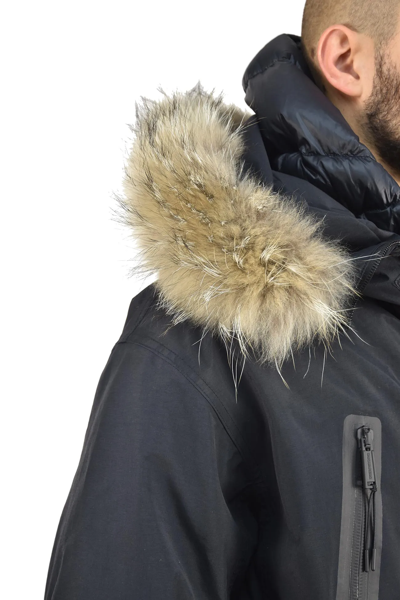 Dsquared2 Giubbotto Parka Nero Uomo Mod. S71AA0287 S48272 900