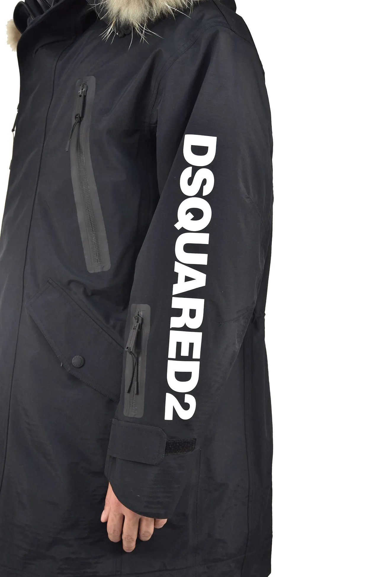 Dsquared2 Giubbotto Parka Nero Uomo Mod. S71AA0287 S48272 900