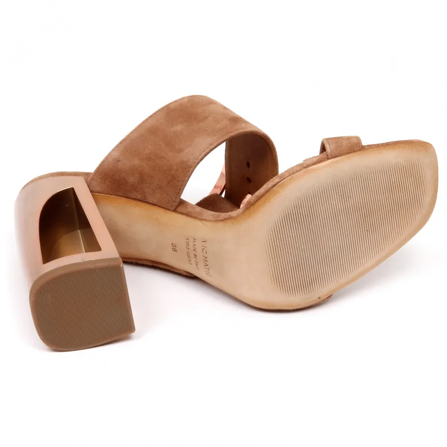 E9500 sandalo donna light brown VIC MATIE LONGISLAND scarpe suede shoe woman