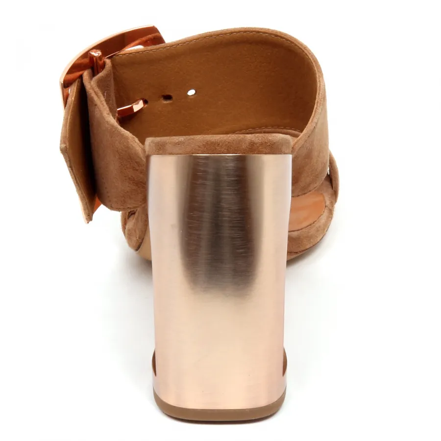E9500 sandalo donna light brown VIC MATIE LONGISLAND scarpe suede shoe woman
