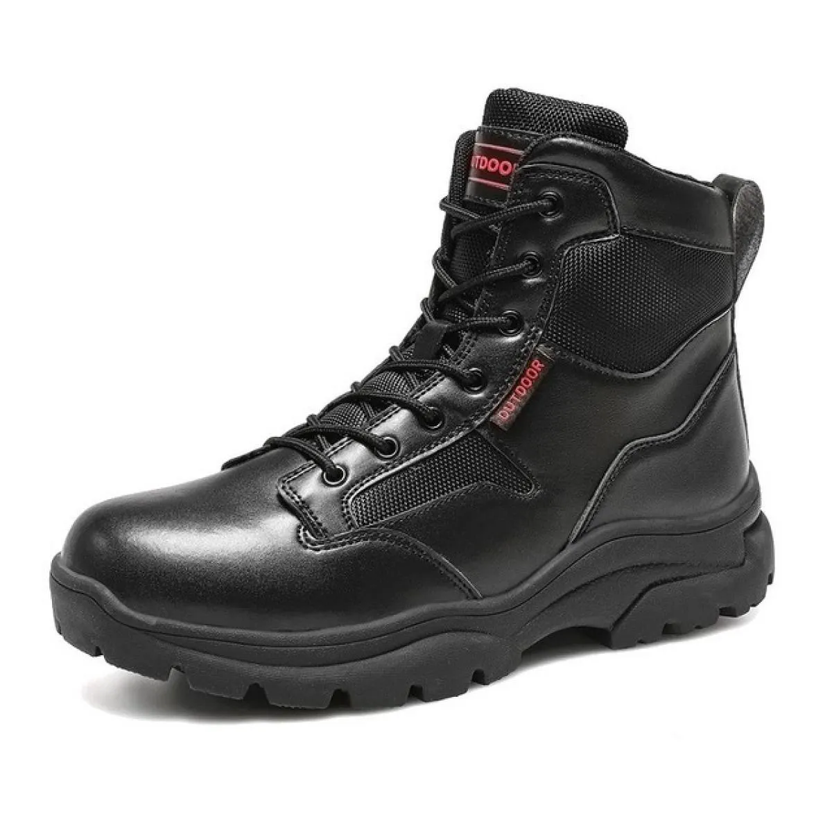 Emosewa Marca 39~47 Stivali da uomo Stivali tattici da uomo Stivali da trekking alti Stivali militari impermeabili con lacci spe