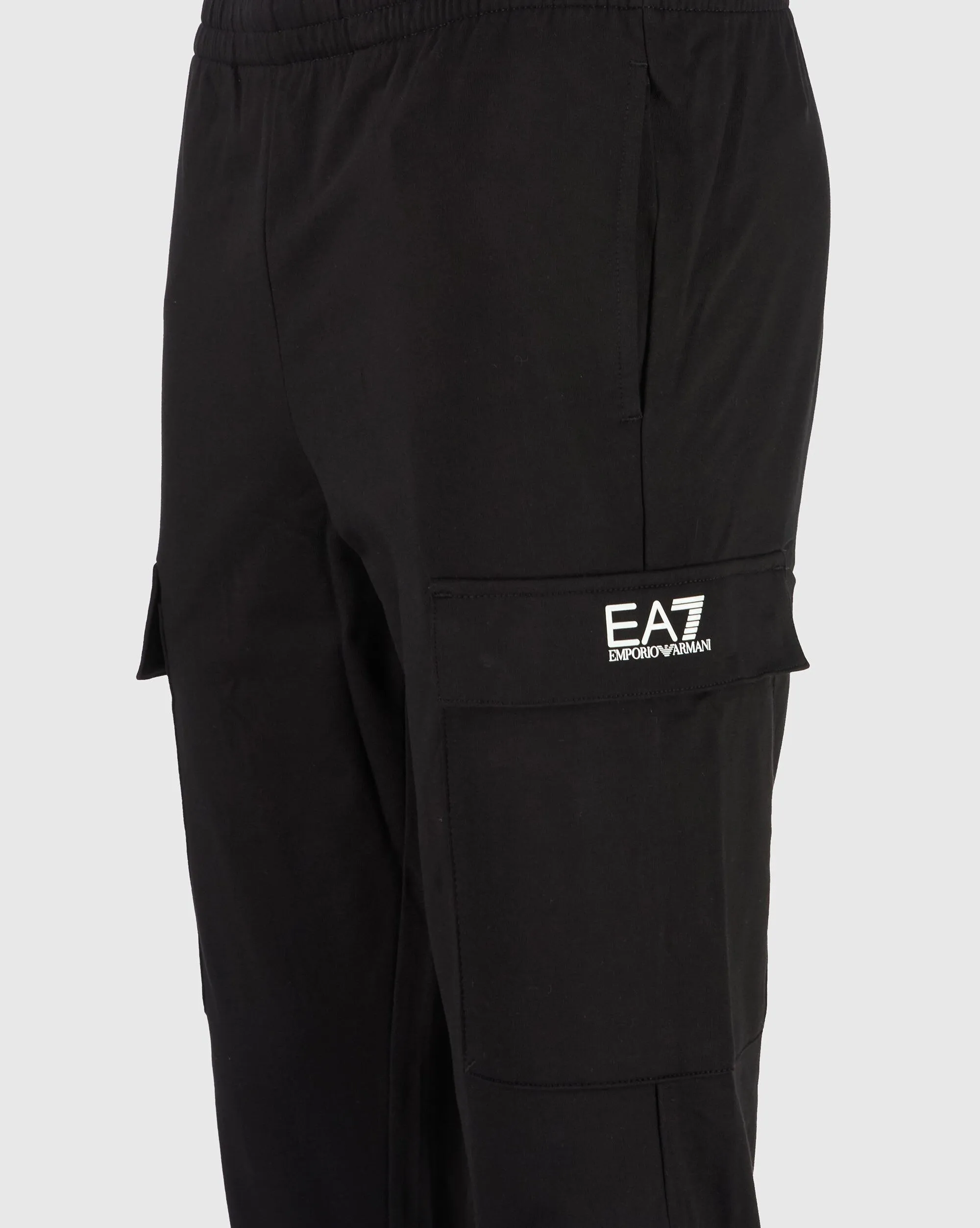 Emporio Armani EA7 Pantaloni Cargo Con Polsino Nero Uomo