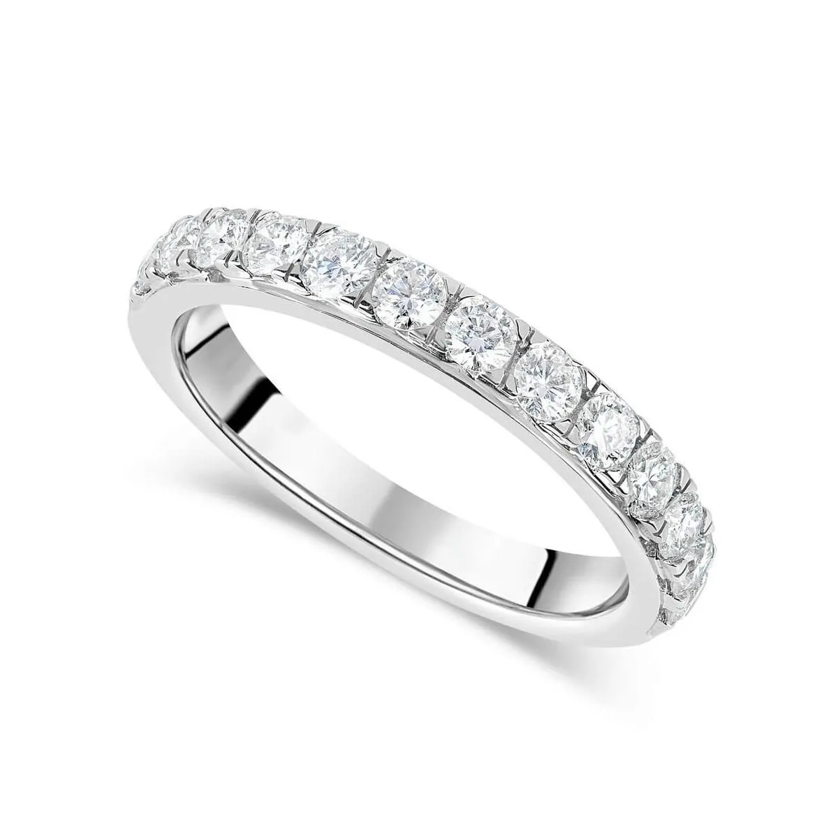 Eternity Modello Cartier in oro bianco 18k con diamanti 2 carati