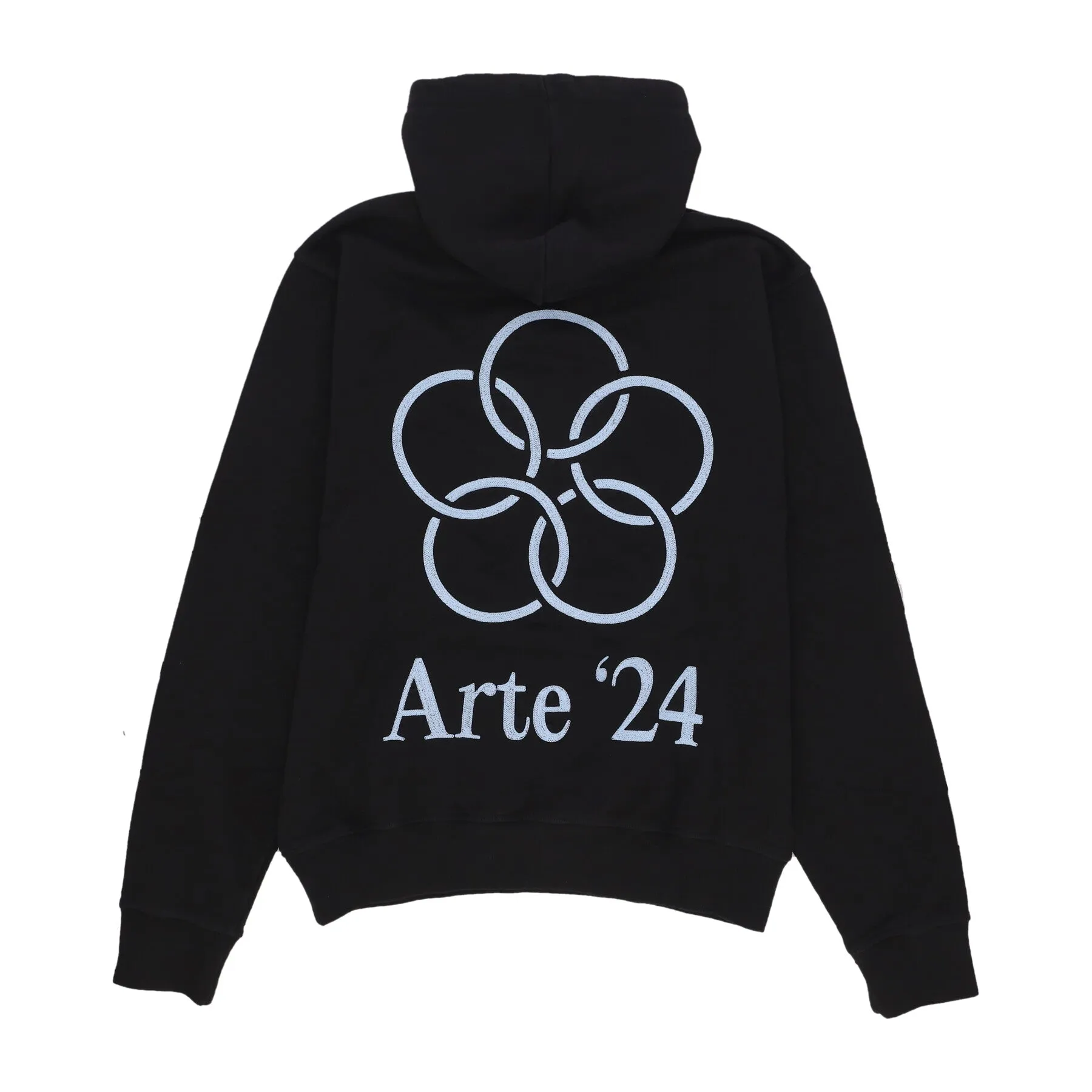 Felpa Leggera Cappuccio Uomo Hank Back Rings Hoodie Black