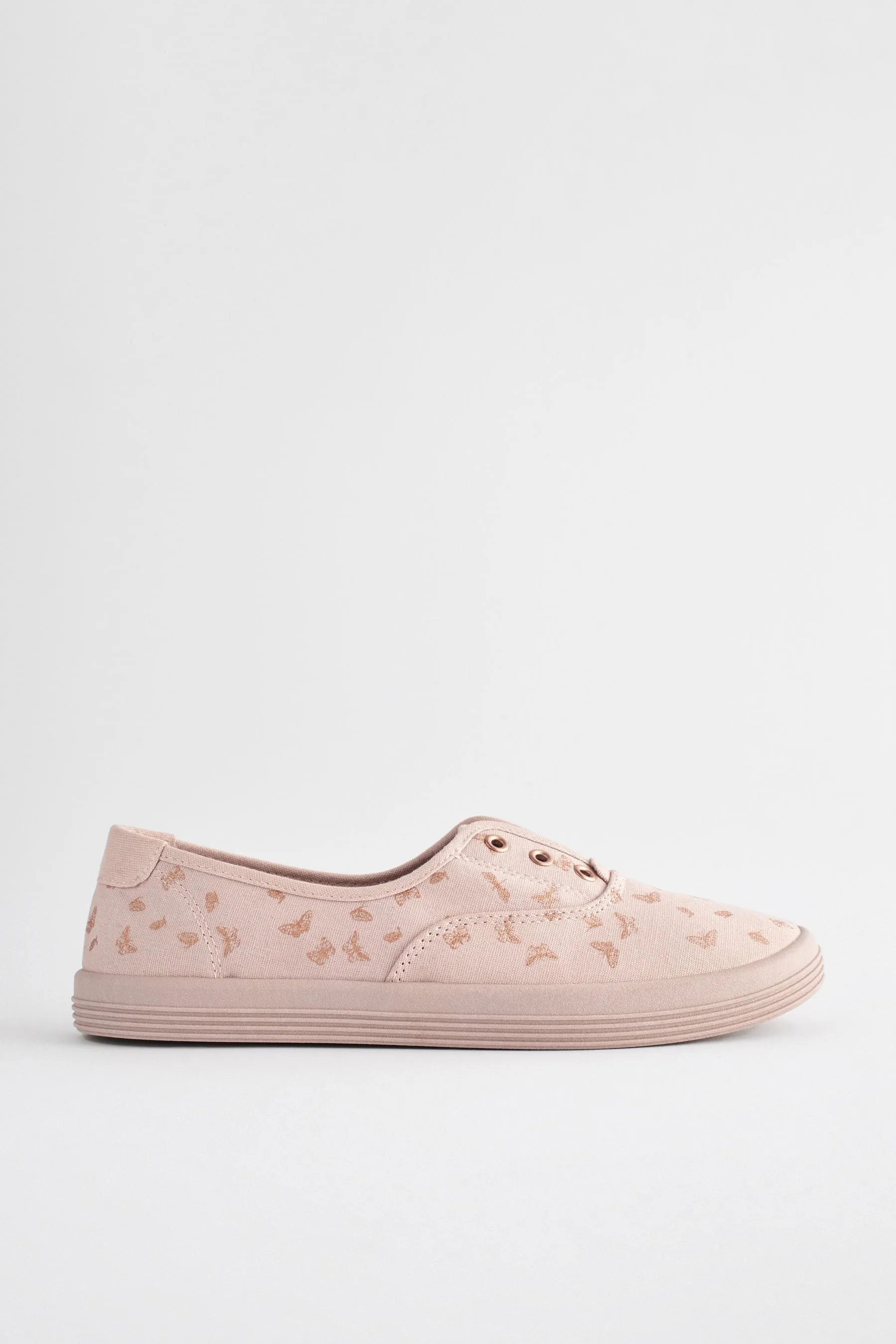 Forever Comfort® - Scarpe da ginnastica senza lacci in tela ricamate