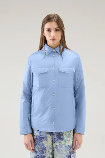Giacca a camicia imbottita in Pertex Quantum riciclato                                                                          