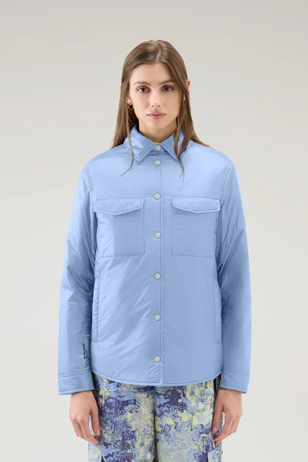 Giacca a camicia imbottita in Pertex Quantum riciclato                                                                          