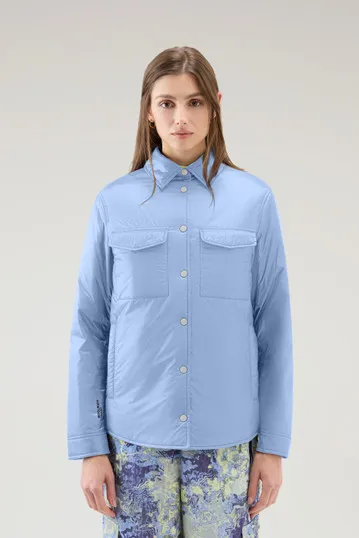 Giacca a camicia imbottita in Pertex Quantum riciclato                                                                          