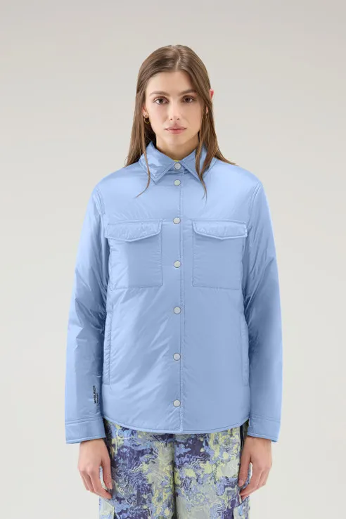 Giacca a camicia imbottita in Pertex Quantum riciclato                                                                          
