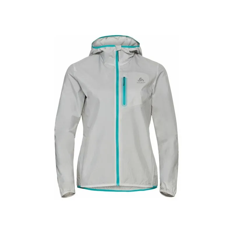 Giacca a vento Odlo Fli Antivento DWR (Grigio Argento) Donna