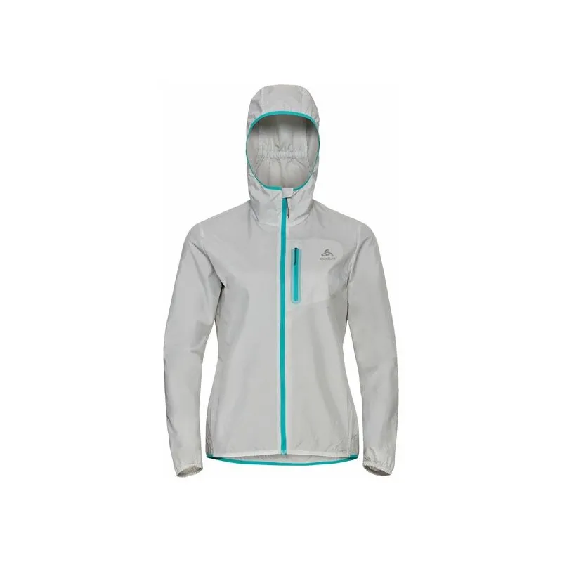 Giacca a vento Odlo Fli Antivento DWR (Grigio Argento) Donna