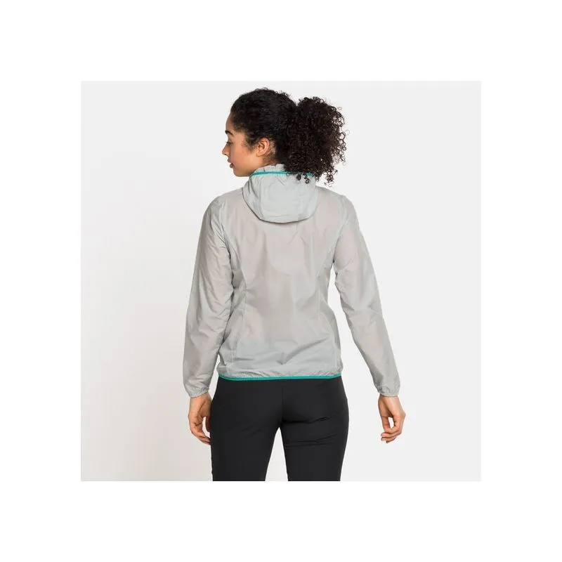Giacca a vento Odlo Fli Antivento DWR (Grigio Argento) Donna