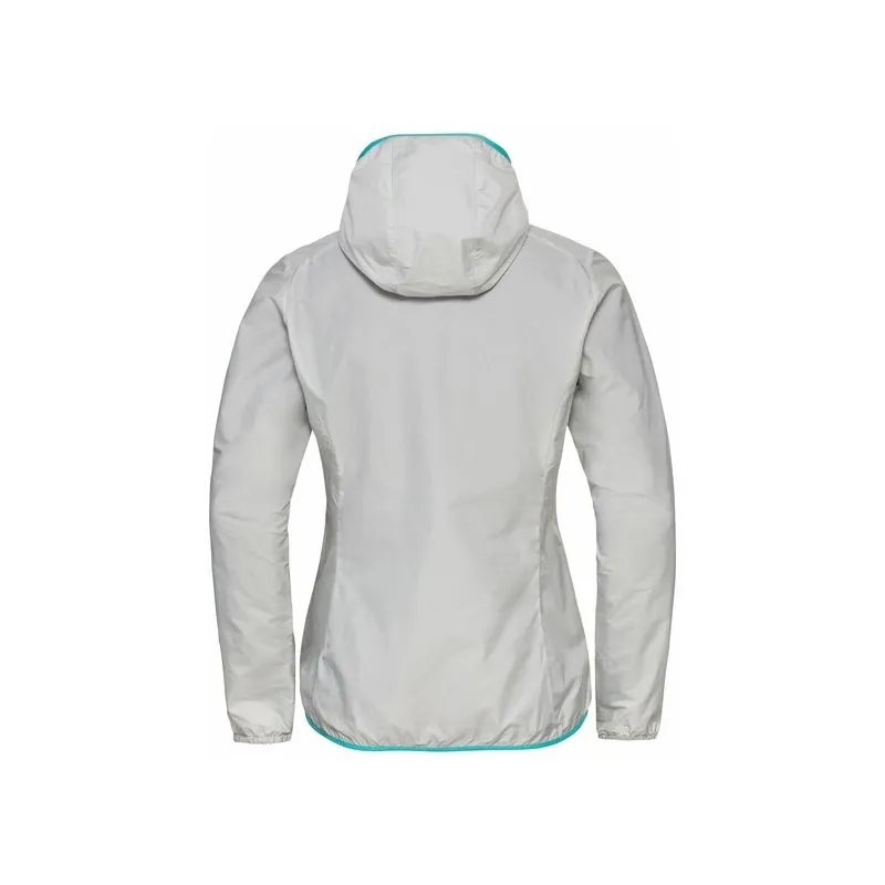 Giacca a vento Odlo Fli Antivento DWR (Grigio Argento) Donna